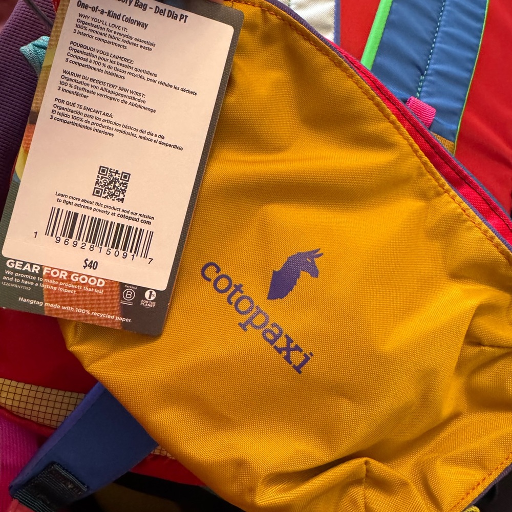 Cotopaxi Nido Accesory Bag NWT - Del Dia